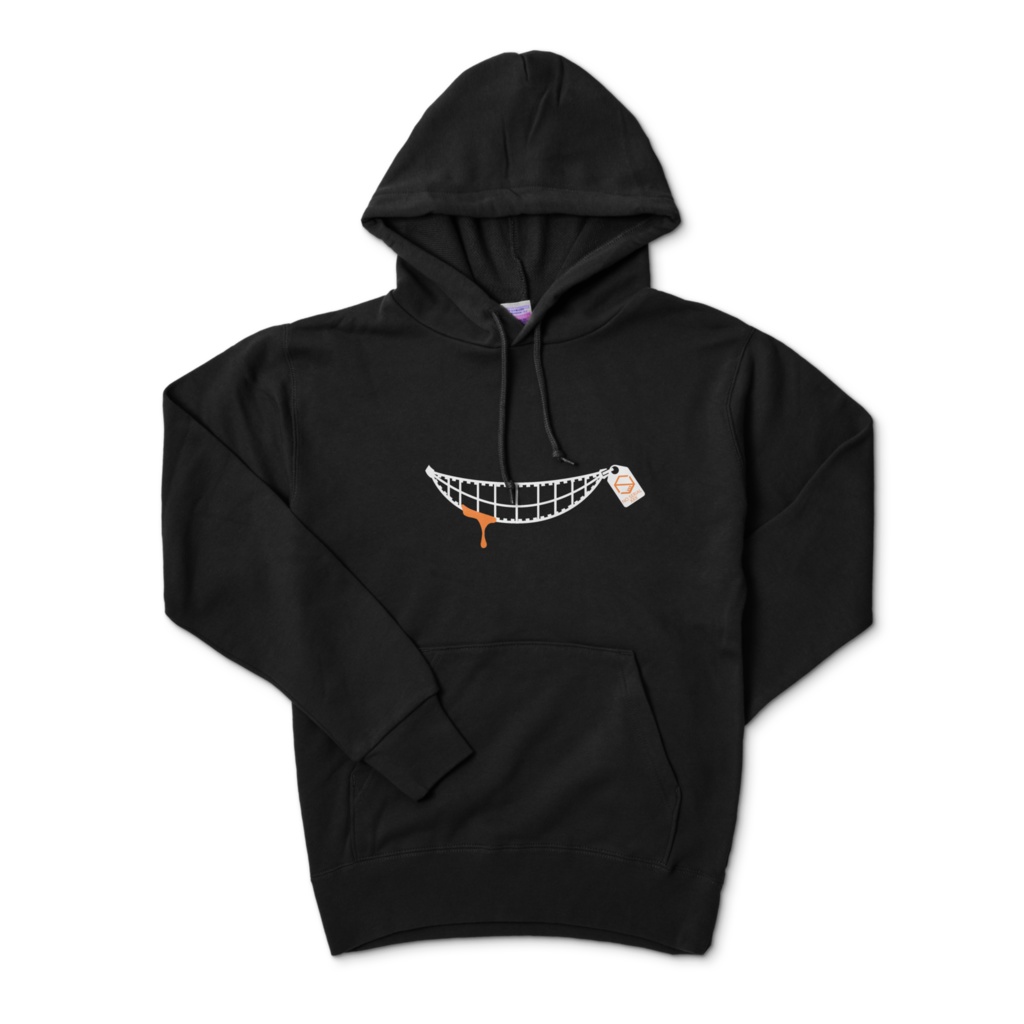CakeパーカーBLK×ORNG
