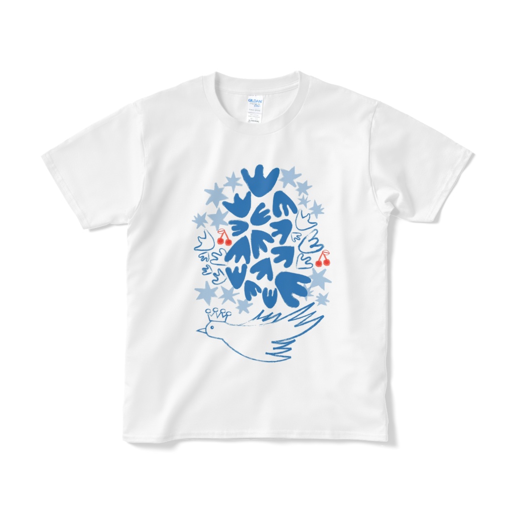 Happy go lucky Tシャツ ブルー