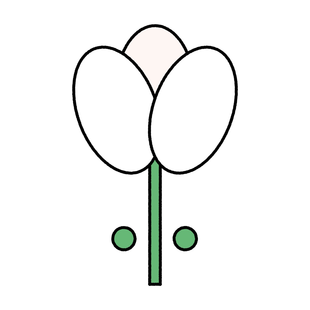 【Flowers Clipart Set】レトロポップなお花クリップアート素材15点セット|RGB 1080×1080 PNG|商用利用可