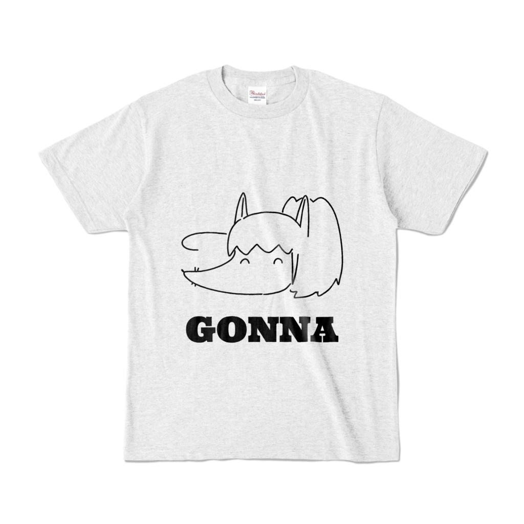 ゴンナさんカラーTシャツ(淡白)