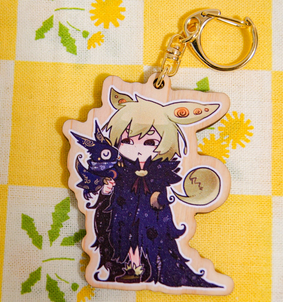 「案内人&星の獣」ウッドキーホルダー