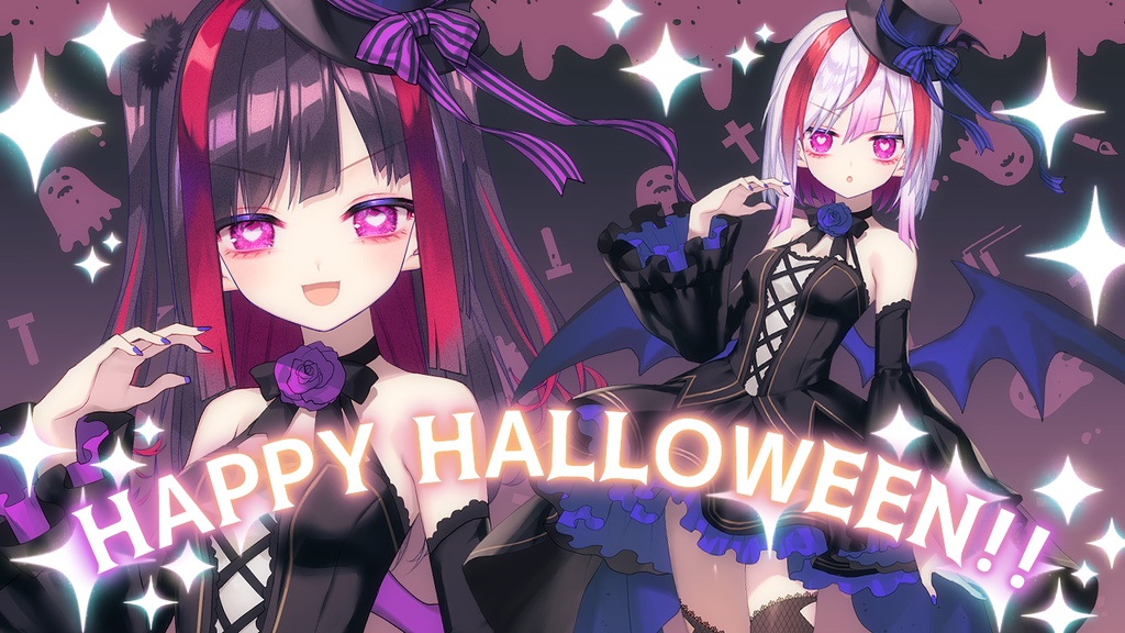 【Vtuber素材】ヴァンパイアになれるお洋服素材【VTuber Assets】