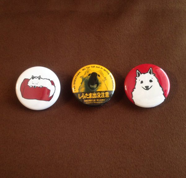 しらたま缶バッジ