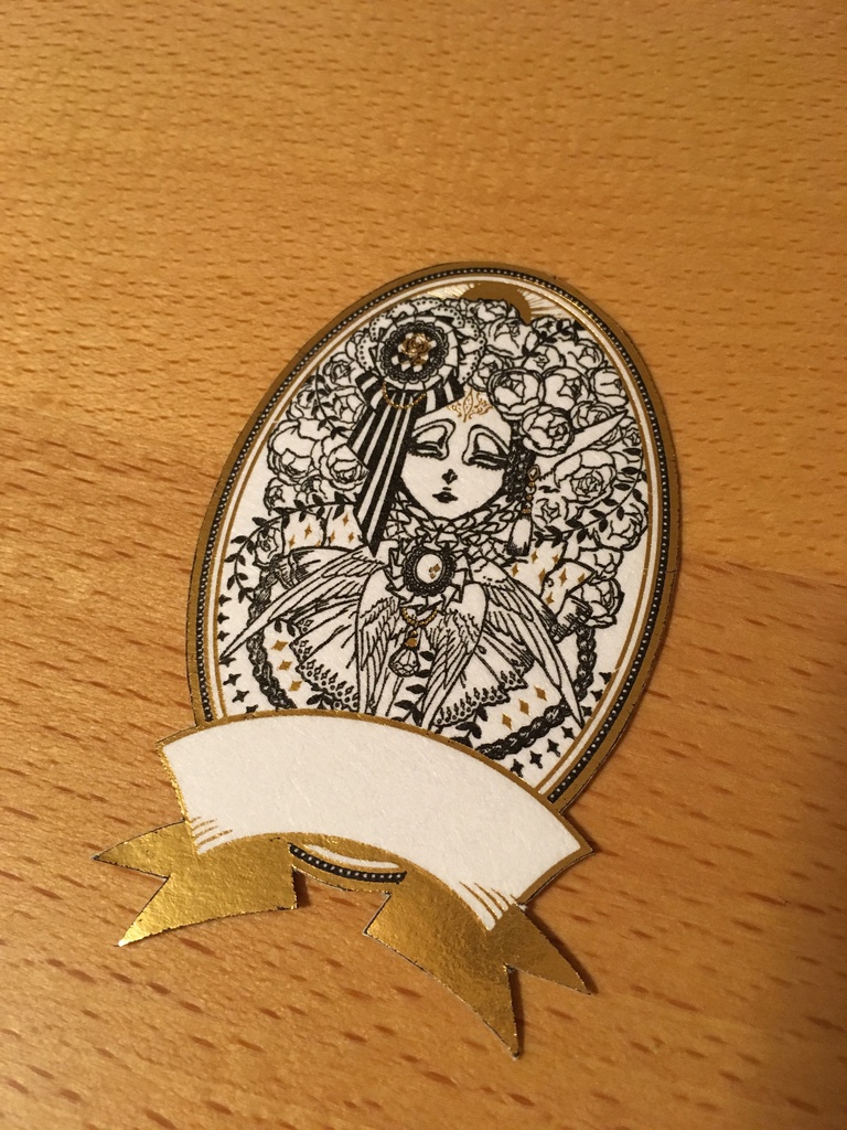 箔押し活版ラベル