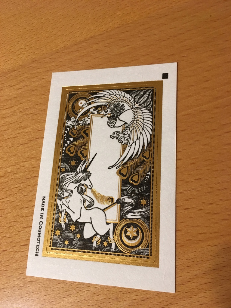 箔押し活版ラベル