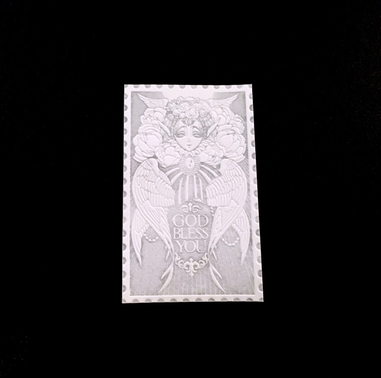 エンボスメッセージカード