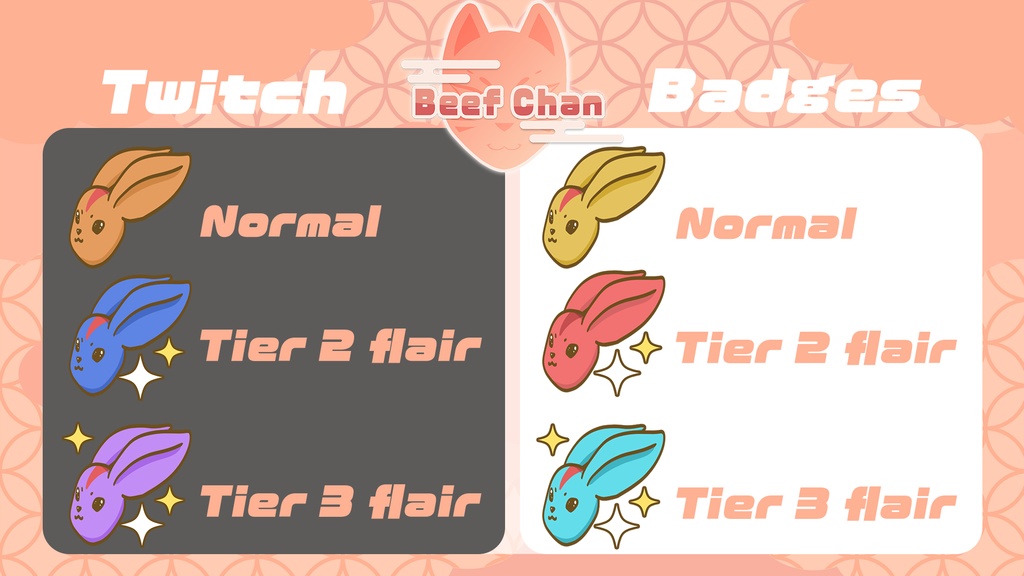 FFXIV Colourful Carbuncle Twitch Badges