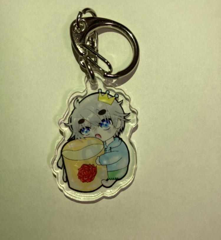 ろあのおちゃちゃ持ちアクキ(サイン入り)