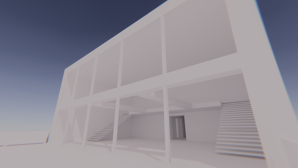 【VRChat想定】white.1【標準ベイク/Bakery両対応】