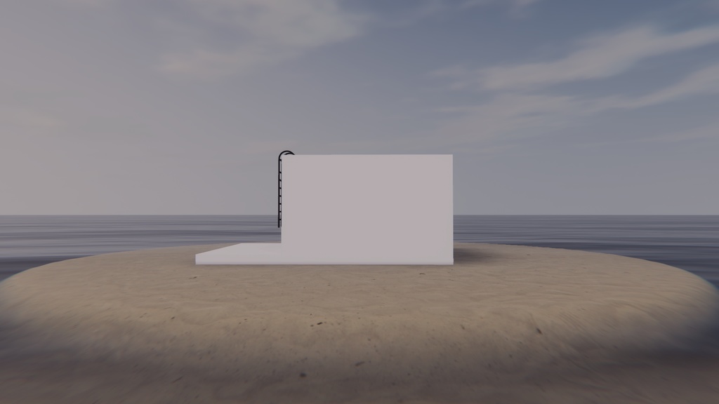 【VRChat想定】white.3【ワールドアセット】