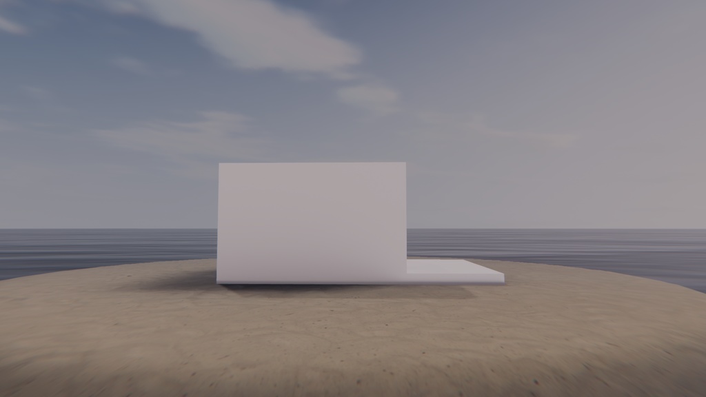 【VRChat想定】white.3【ワールドアセット】