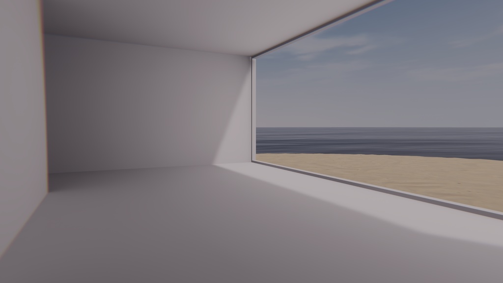 【VRChat想定】white.4【ワールドアセット】