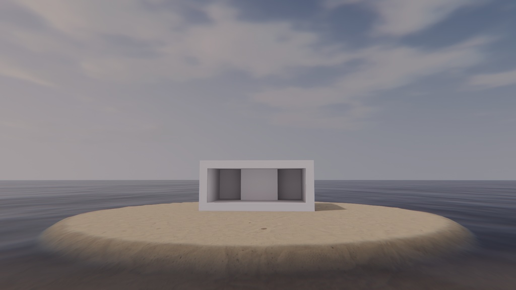 【VRChat想定】white.4【ワールドアセット】