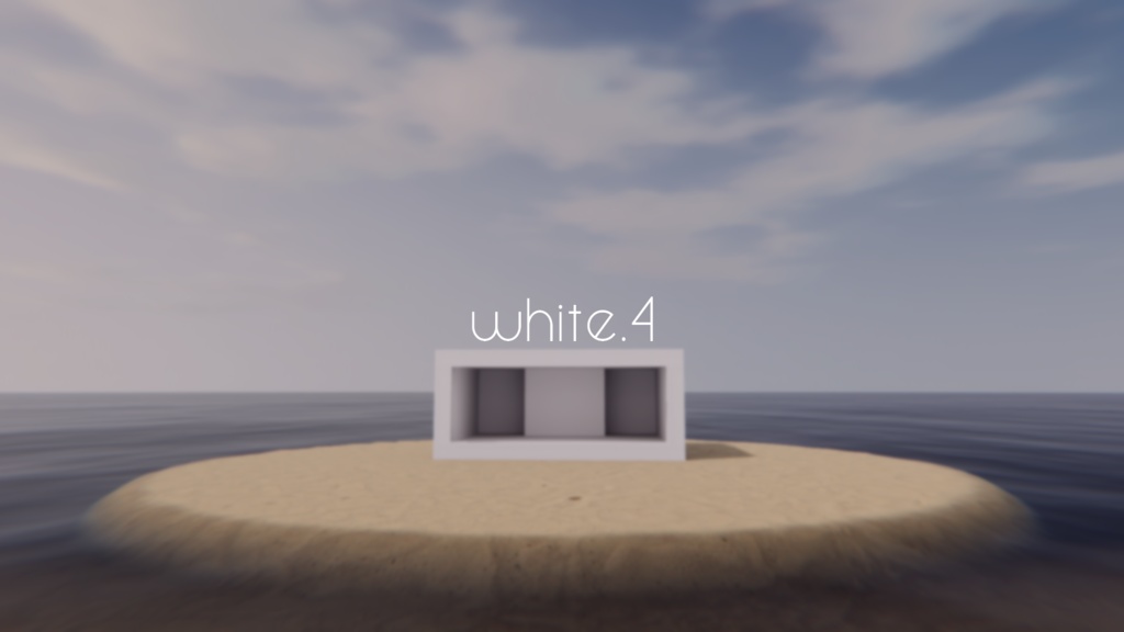 【VRChat想定】white.4【ワールドアセット】