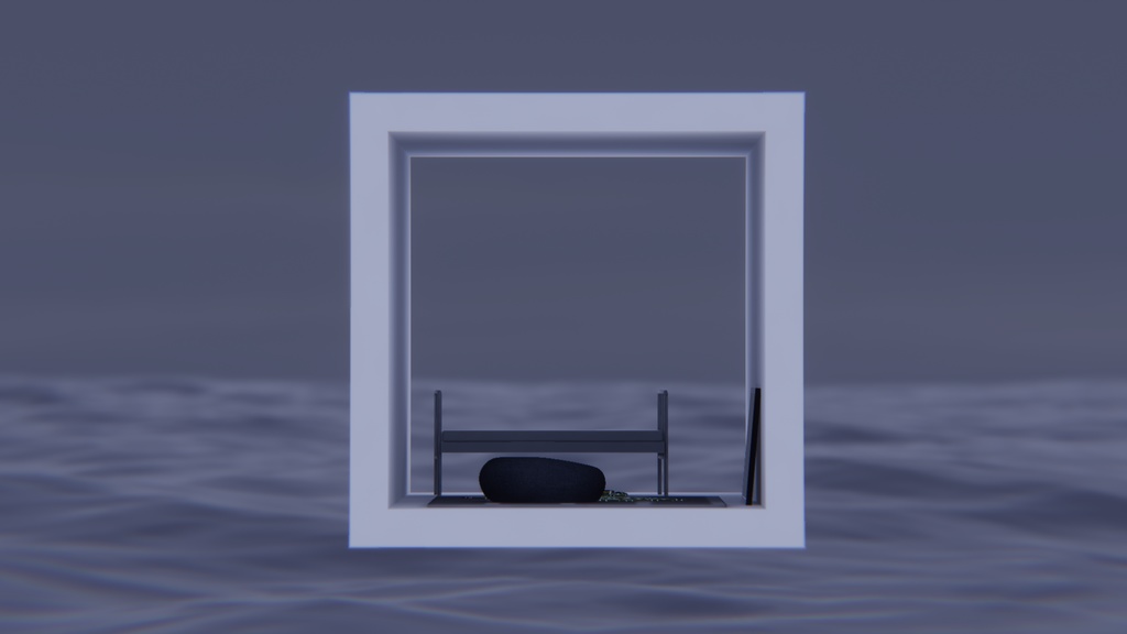 【VRChat想定】nothing【ワールドアセット】