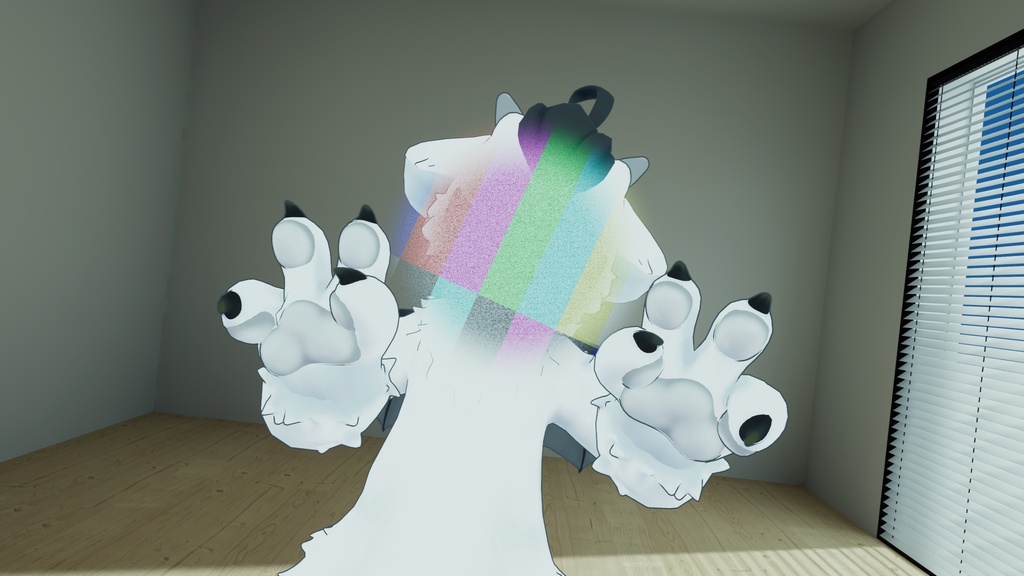 ミラーに写る顔を隠すワールドギミック【VRChat想定】
