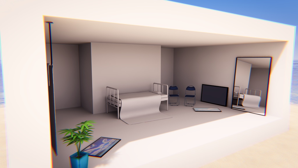 【VRChat想定】white.4.reborn【ワールドアセット】