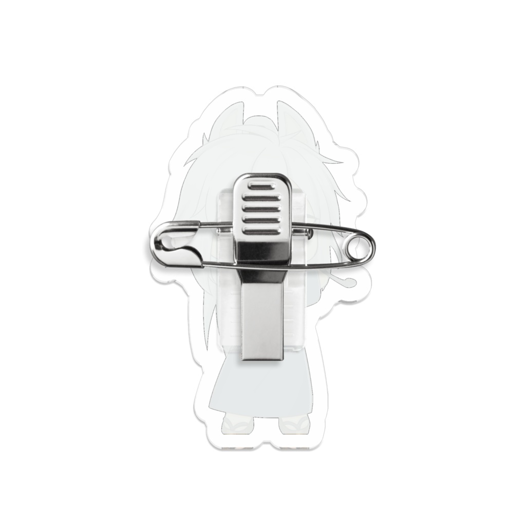 ☆コーティング☆コンコン稲荷☆アクリルバッチ ミニ紺