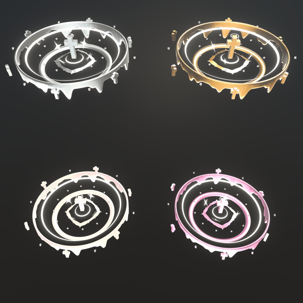 【】十字架のヘイロー【VRChat想定】