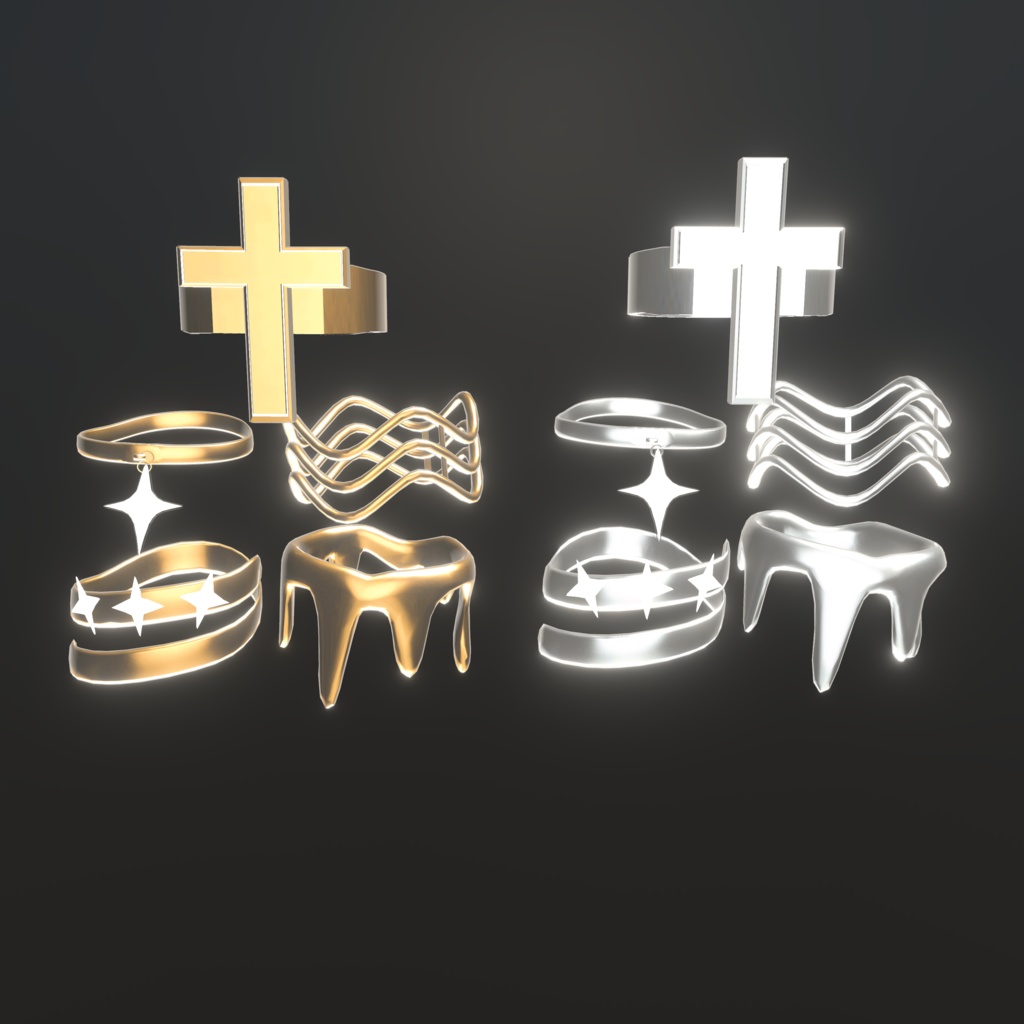 【】十字架の指輪【VRChat想定】