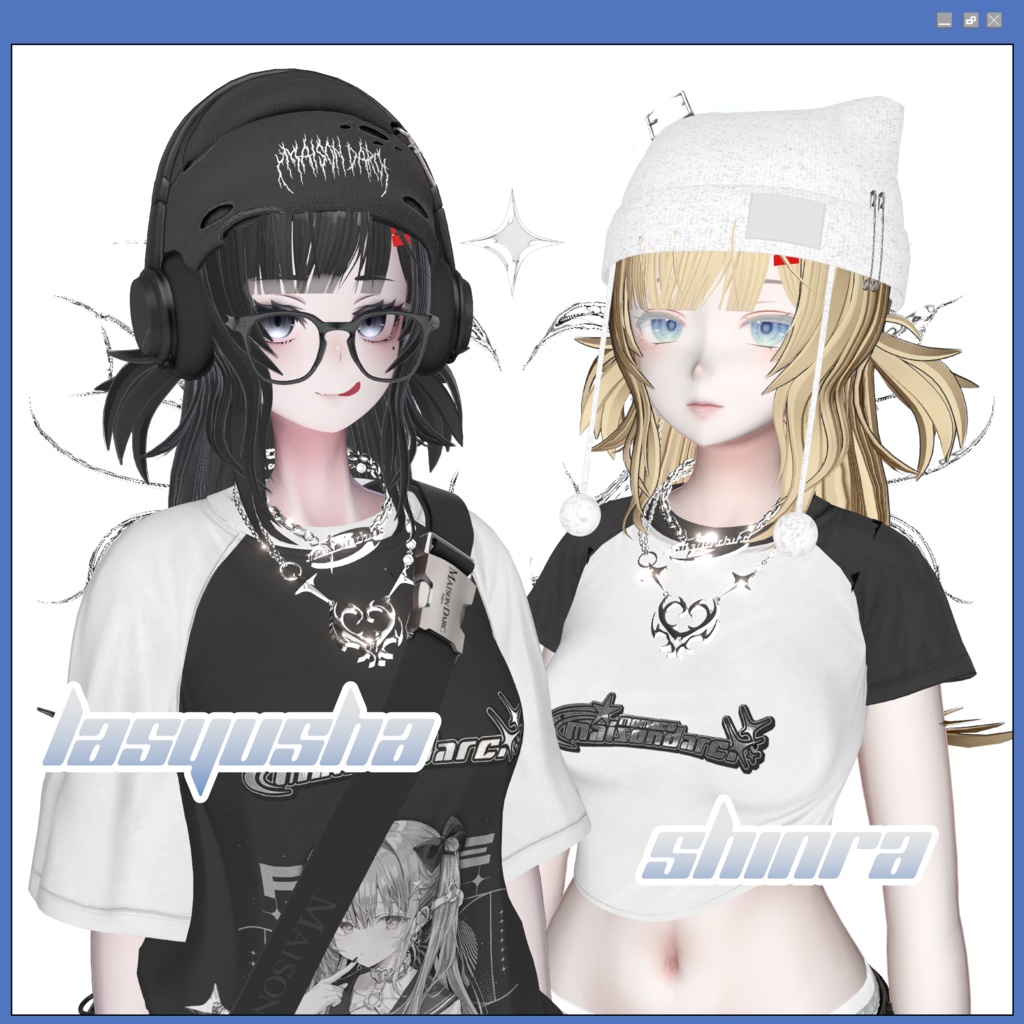 【複数アバター対応】サブカルツインヘアー【VRChat】