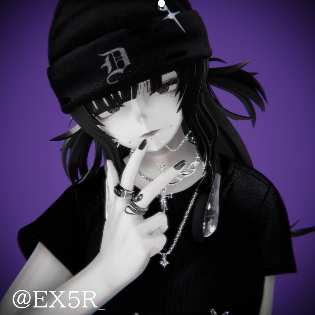 【複数アバター対応】サブカルツインヘアー【VRChat】