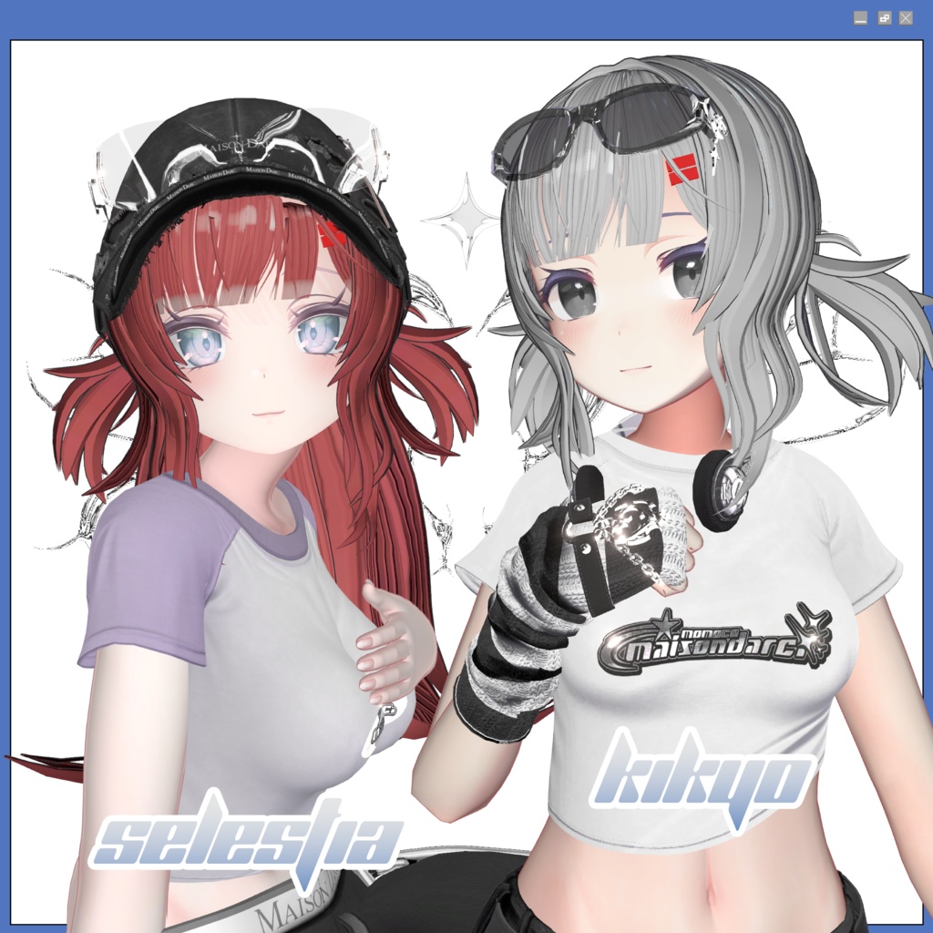 【複数アバター対応】サブカルツインヘアー【VRChat】