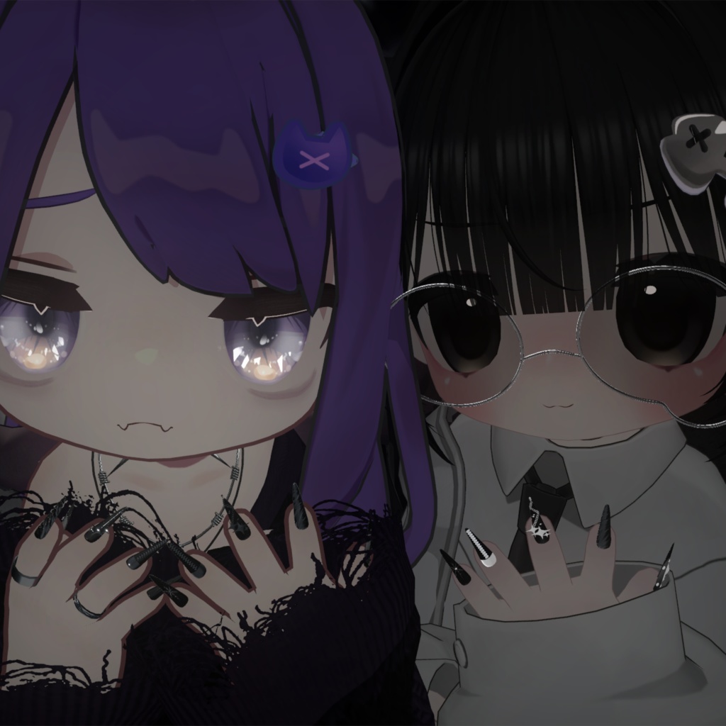 【無料/Free】サブカルロングネイル【9アバター対応】