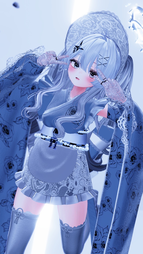 【複数アバター対応】和ゴシックメイド【VRChat】