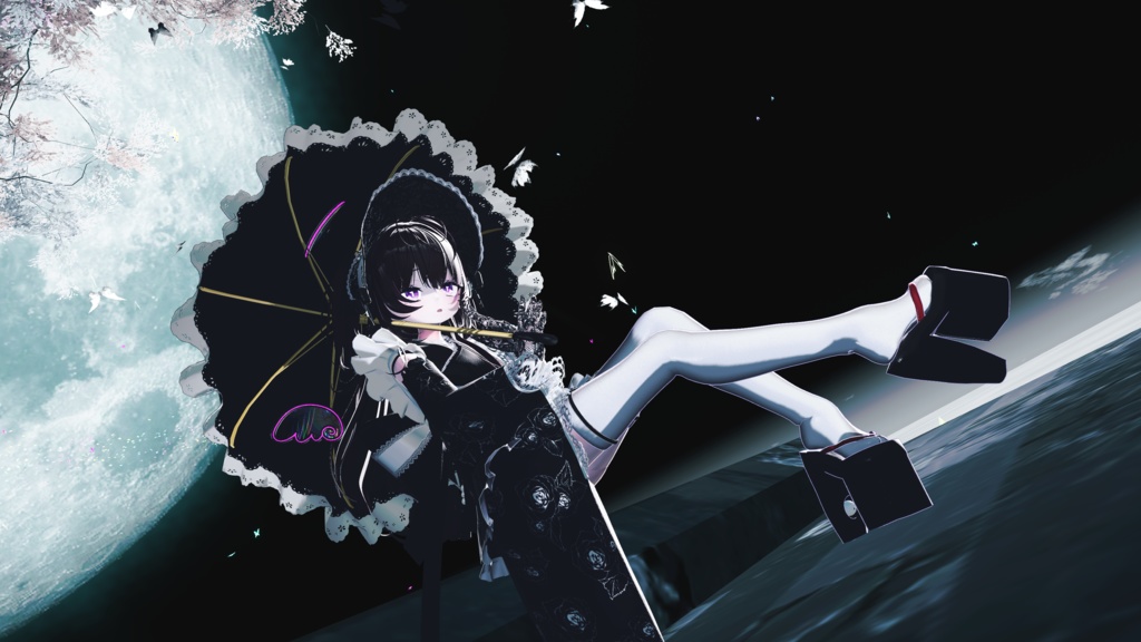 【複数アバター対応】和ゴシックメイド【VRChat】