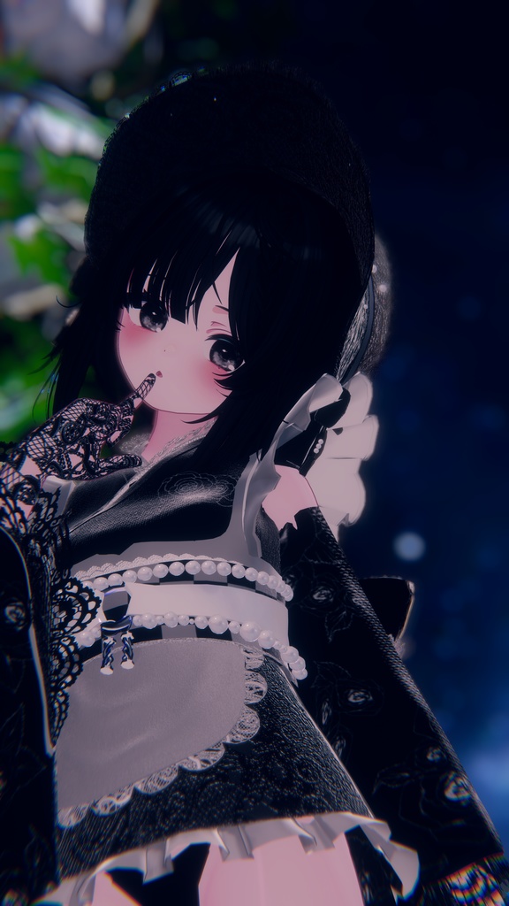 【複数アバター対応】和ゴシックメイド【VRChat】