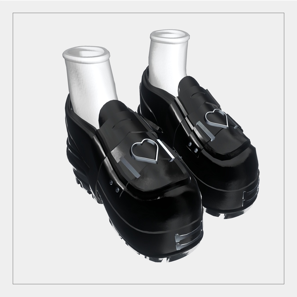 【7アバター対応】Loafer Sneaker【VRChat】
