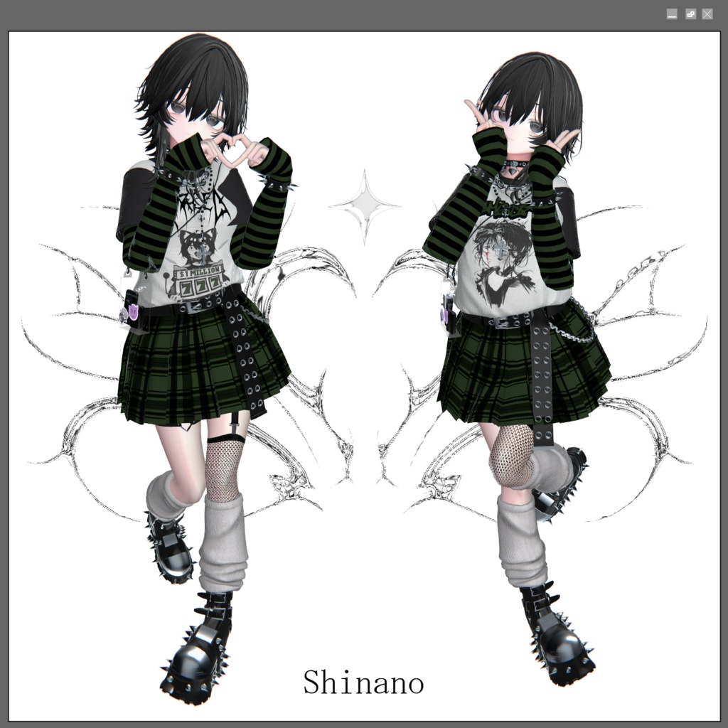 【複数アバター対応】SubcalPunk☆Tokyo【VRChat】