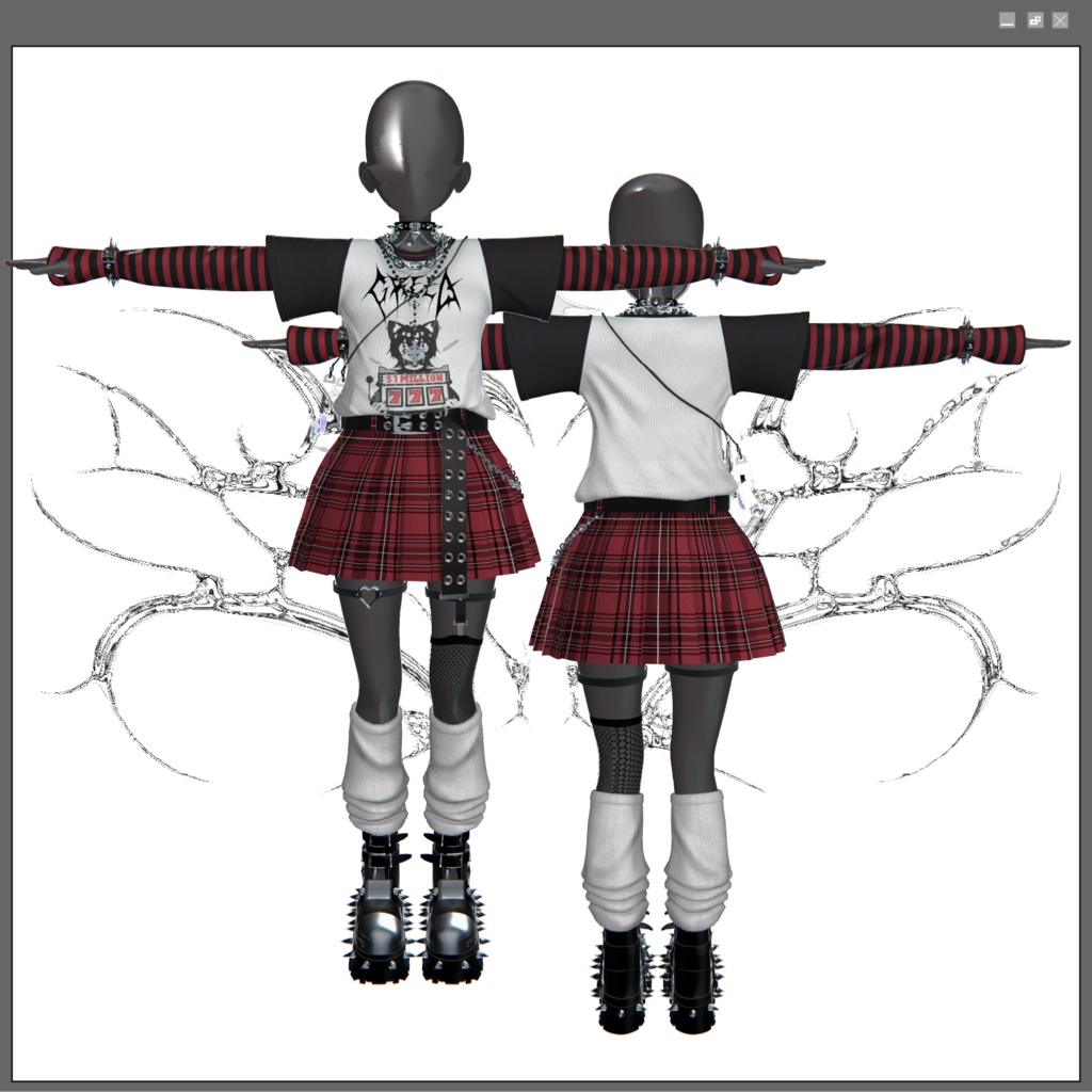 【複数アバター対応】SubcalPunk☆Tokyo【VRChat】