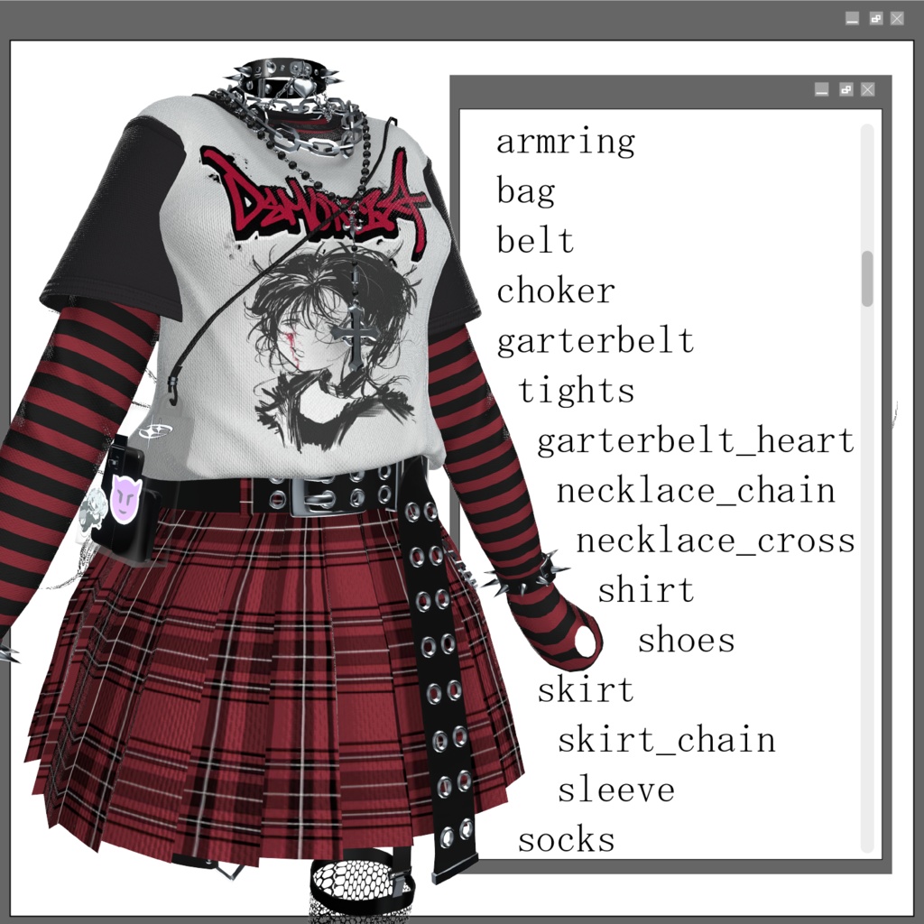 【複数アバター対応】SubcalPunk☆Tokyo【VRChat】