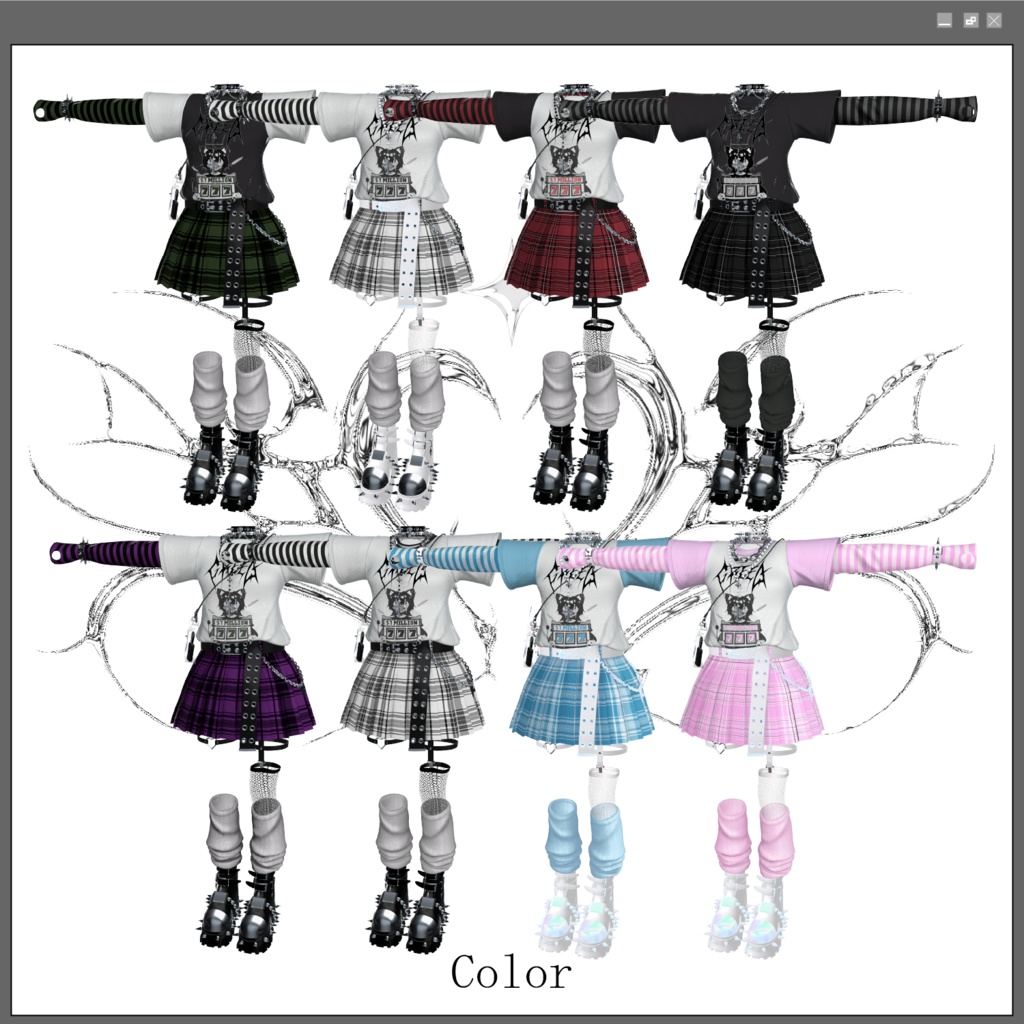 【複数アバター対応】SubcalPunk☆Tokyo【VRChat】