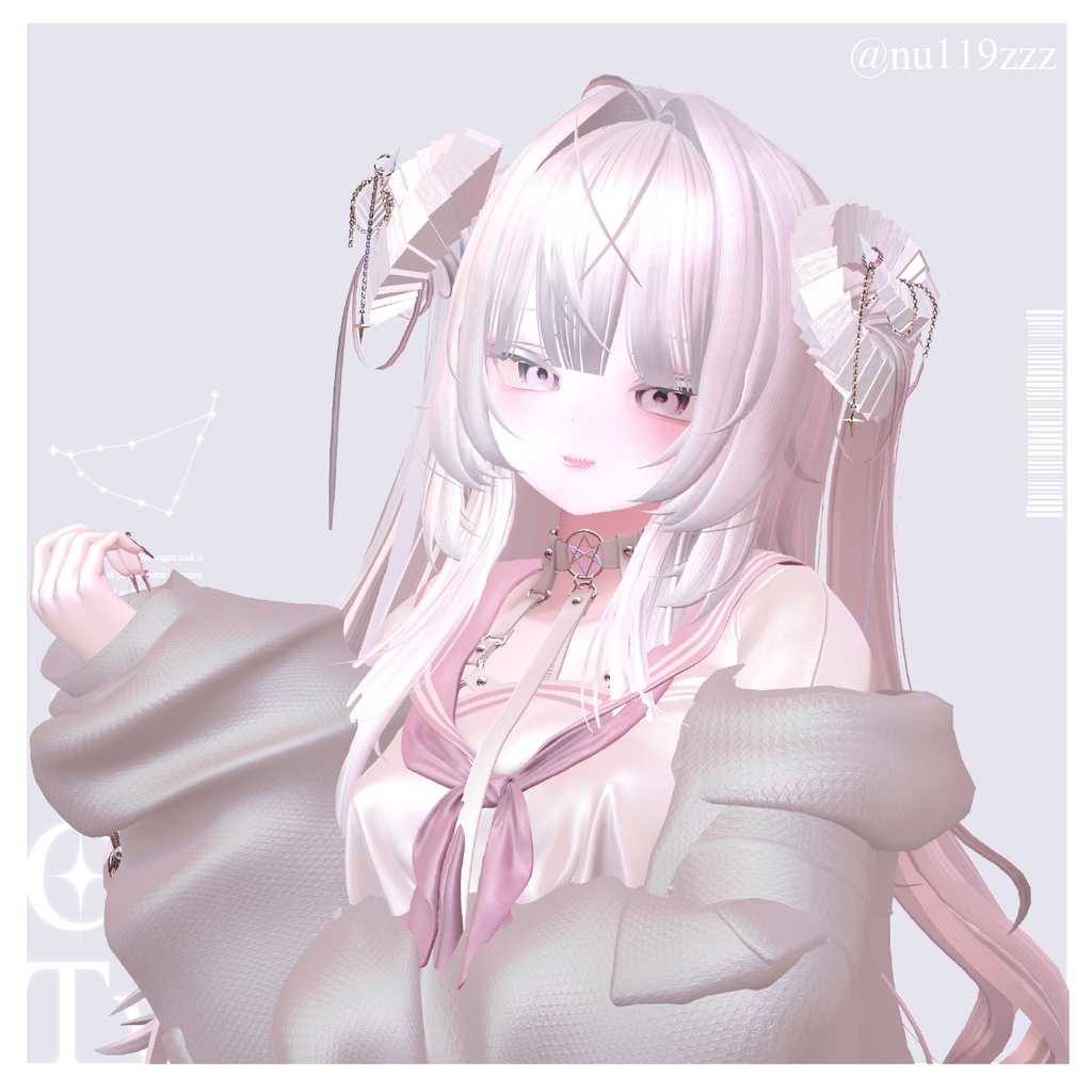 【複数アバター対応】Capricorn Twin Hair【VRChat】