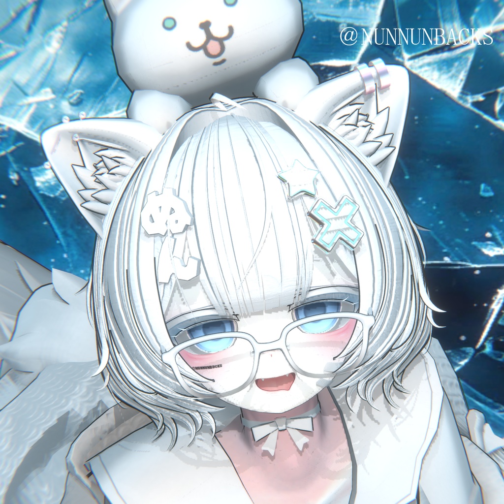 【複数アバター対応】Natural Short Wolf【VRChat】