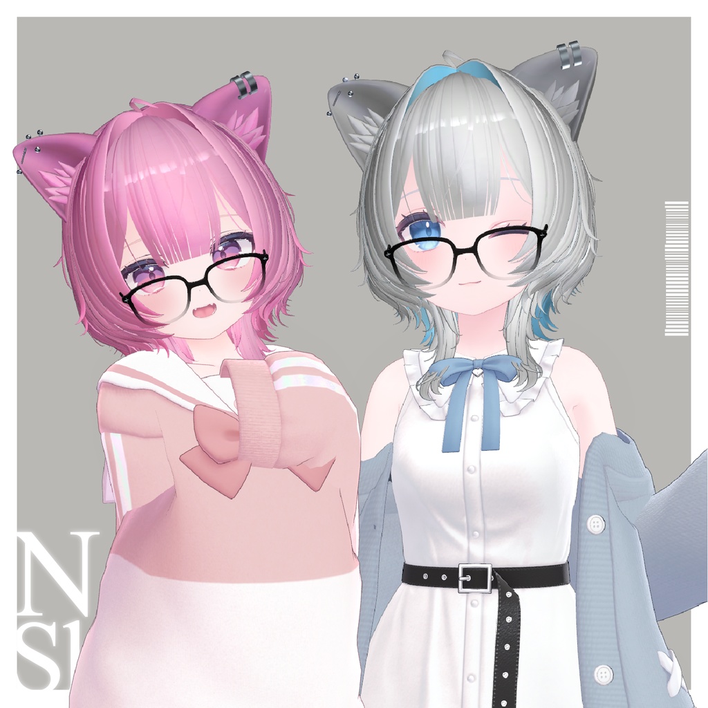 【複数アバター対応】Natural Short Wolf【VRChat】