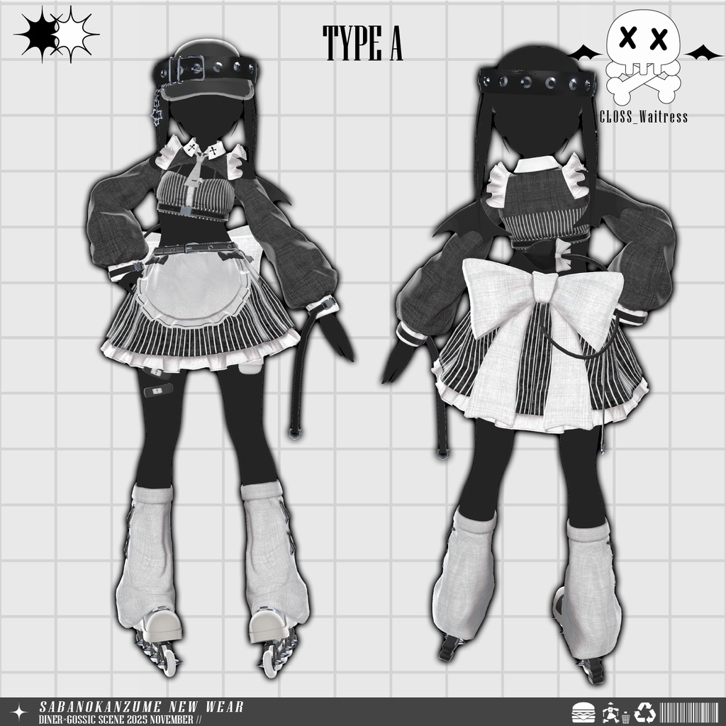 【!!!Xにてプレゼント企画中!!!】💀Nior Waitress💀【14アバター対応】