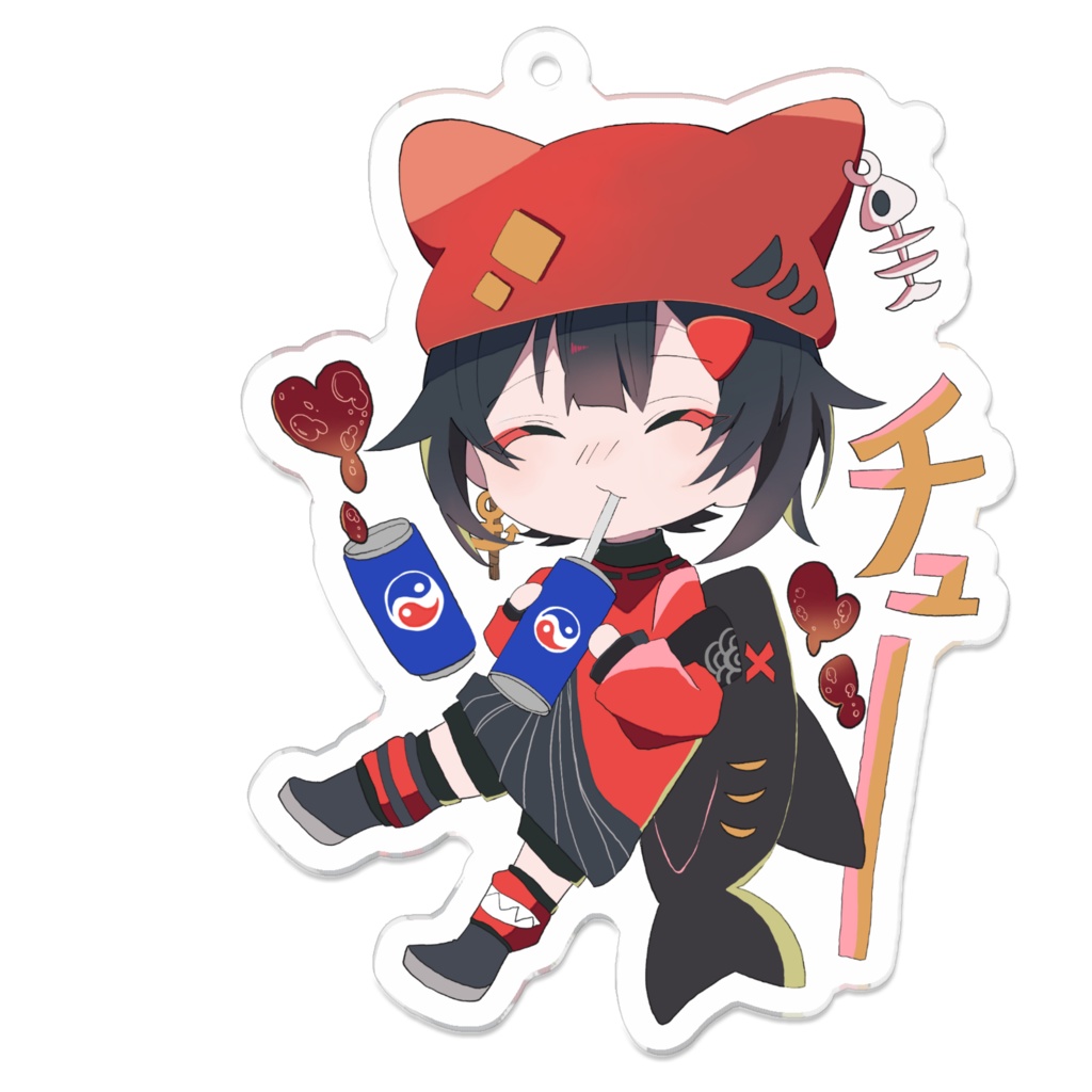 オリキャラ『SDしゃー子』 アクリルキーホルダー