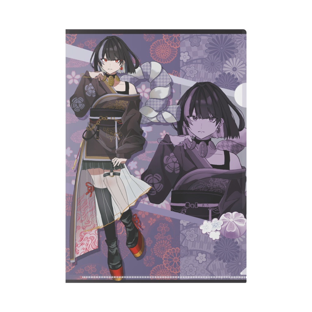 クリアファイル（A4）全2種：Ver.静煙（普段の姿）／Ver.炎舞（バンドマン姿）