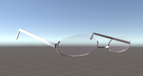 Xで見た気の弱いオタクの女の子がかけてそうな下縁メガネ/VRC想定アクセサリ