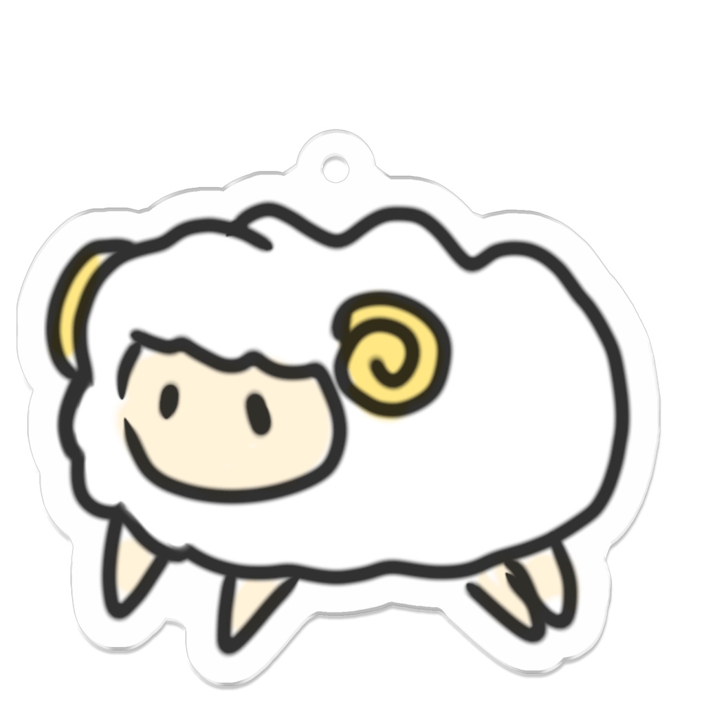 「羊のラム」アクリルキーホルダー