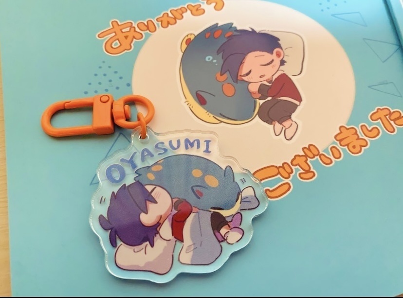 A5正方形 ミニイラスト本 ジョウト組 フルカラー/ アクリルキーホルダー(4cm)