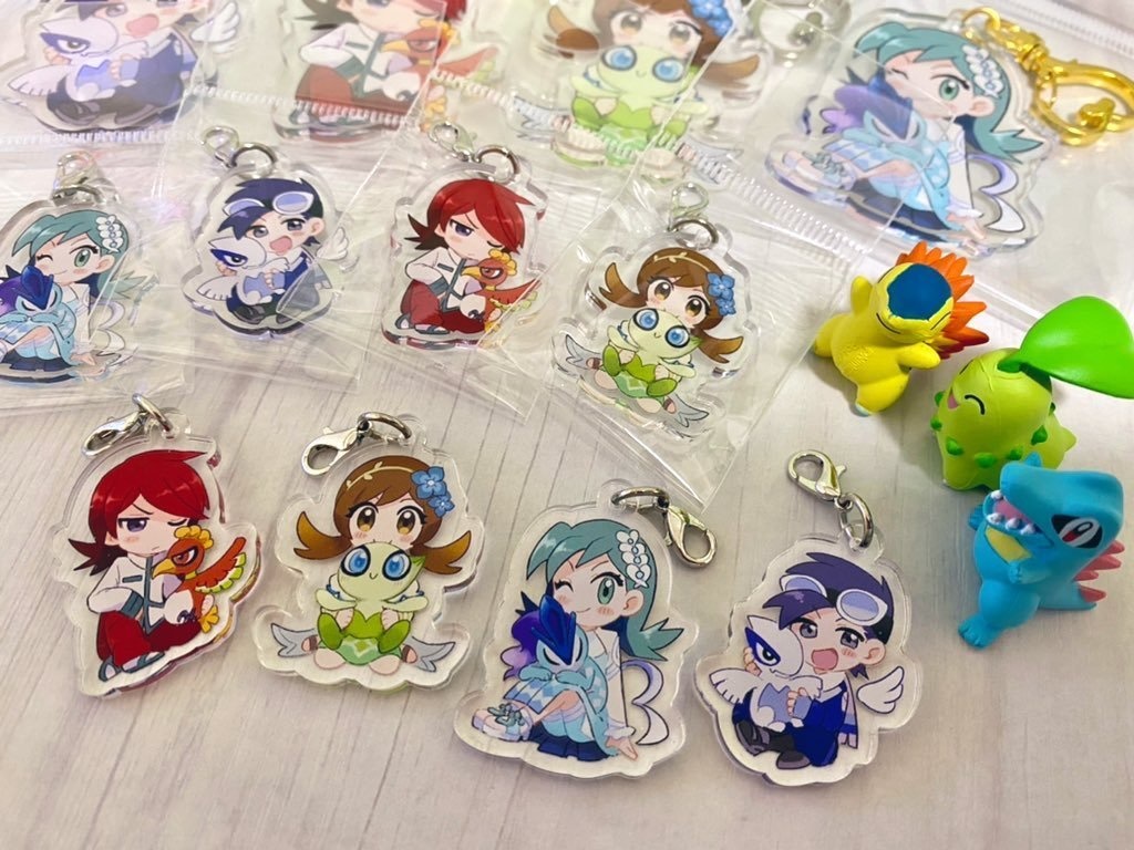 ポケモン ジョウト組 ミニアクリルチャーム
