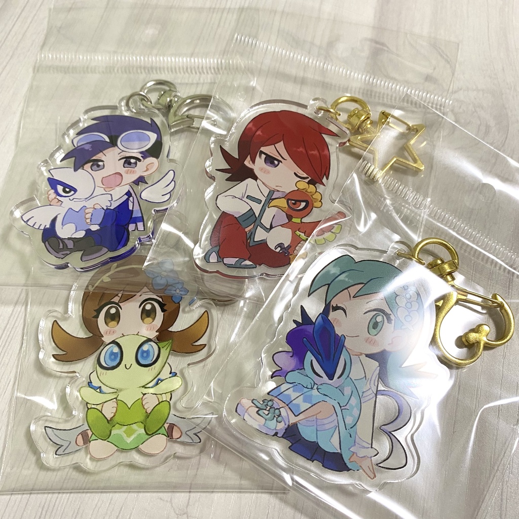 ポケモン ジョウト組 アクキー 全4種