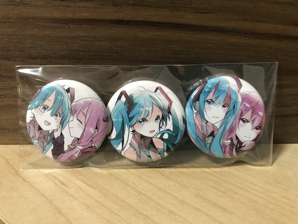 ミクゆか缶バッジセット