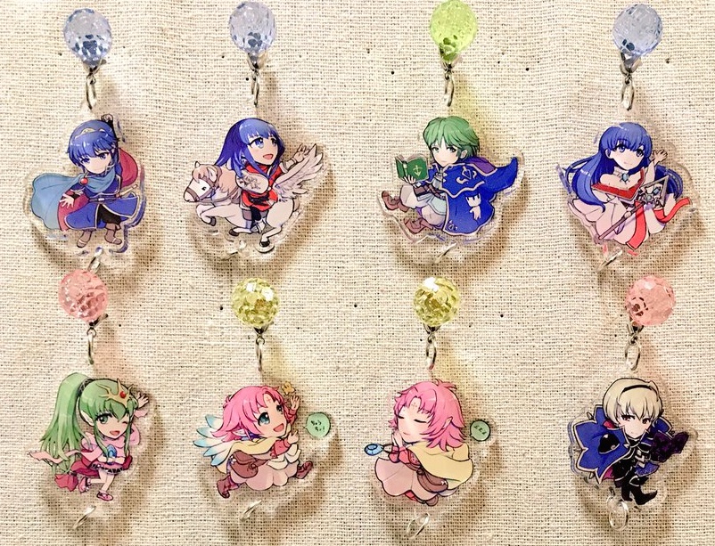 つながるアクリルチャーム（暗黒竜/紋章/封印（/FEH/FE無双）シリーズ）Charms (FE1&2, FE7)