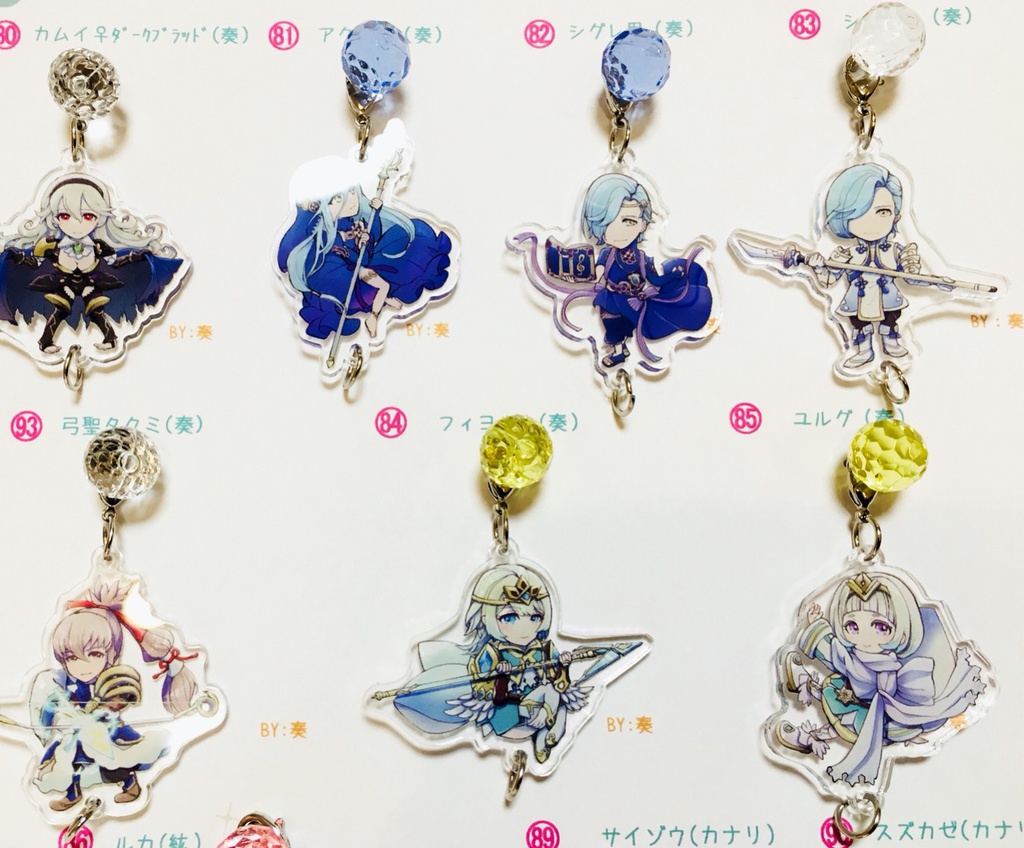 つながるアクリルチャーム(FEif)Charms (FE fates)